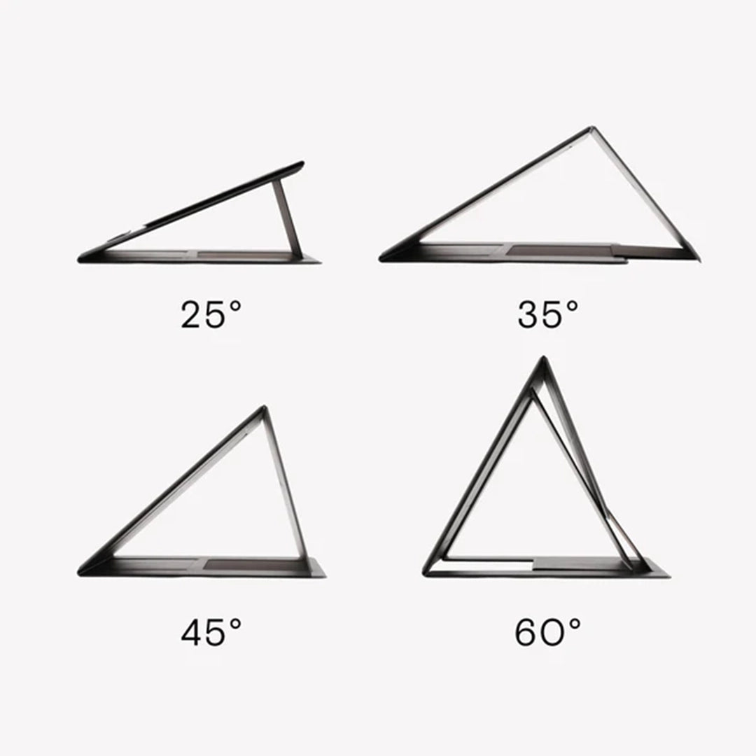 Yntra MOFT Foldable 5 in 1 Sit stand laptop desk- Side view 4 angles