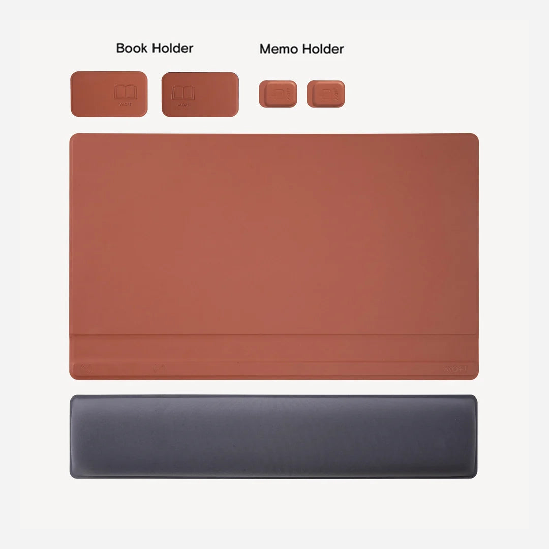 Yntra MOFT Multi Functional desk mat - book and memo holder - brown 