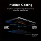Yntra Moft Graphene cooling laptop stand - cooling tech graphic